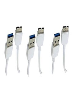 LW Micro USB 3.0 Data Cable For Samsung Galaxy S5/Note 3 White  - Image 4