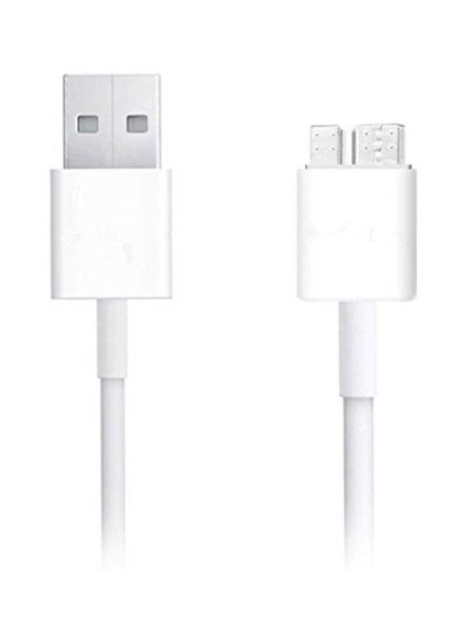 LW - Micro USB 3.0 Data Cable For Samsung Galaxy S5/Note 3 White - Image 1