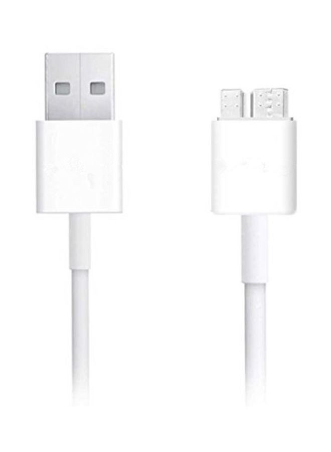 LW - Micro USB 3.0 Data Cable For Samsung Galaxy S5/Note 3 White - Image 1