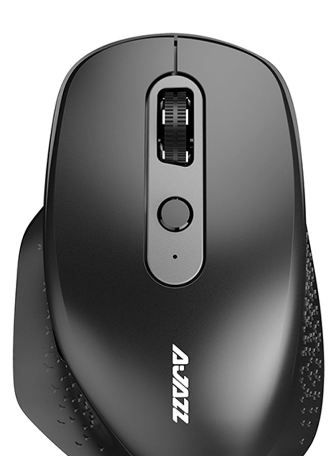 Ajazz Type-C Port Rechargeable Optical Mouse Black  - Image 2