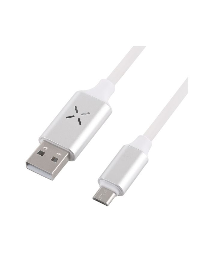 Micro USB Luminous Data Sync Charging Cable White - Image 2