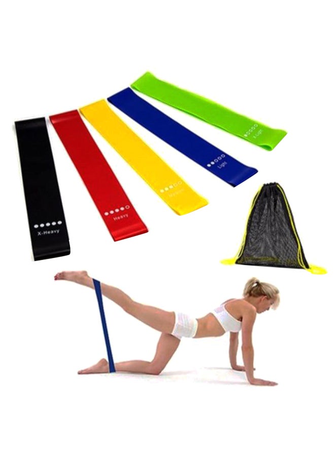 5-Piece Yoga Pilates Resistance Band Set - Image 2