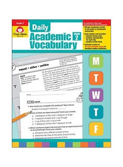 Daily Academic Vocabulary Grade 2 Paperback English by Evan-Moor Educational Publishers - 39234 