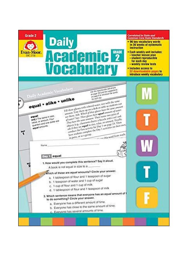 Daily Academic Vocabulary Grade 2 Paperback English by Evan-Moor Educational Publishers - 39234 