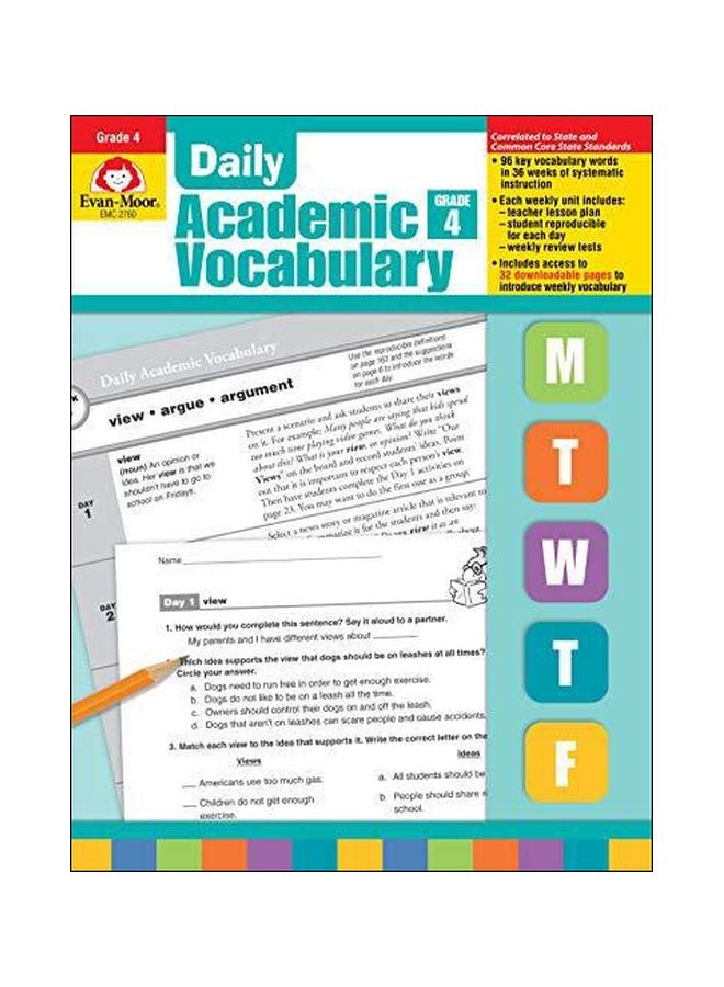 null - Daily Academic Vocabulary Grade 4 Audiobook English by Evan-Moor Educational Publishers - 39234 - Image 1