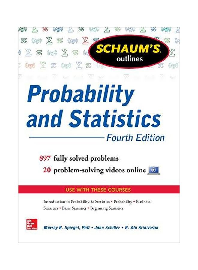 Schaum's Outline Of Probability And Statistics paperback english - 18-Jan-13 
