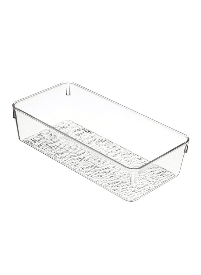 InterDesign Rain Grand Tray Organizer Clear - Image 1