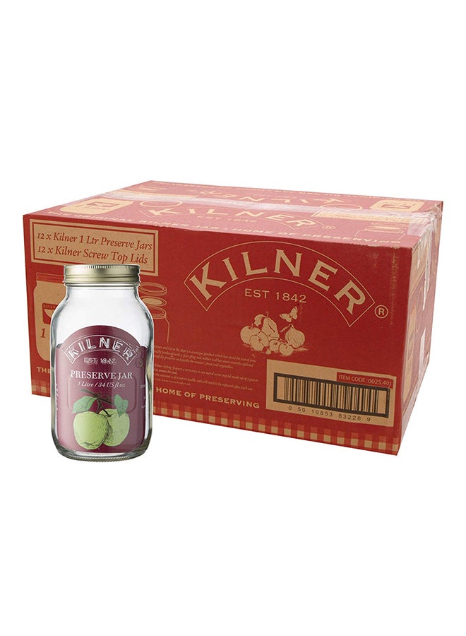 Kilner Preserve Jar Multicolour 9.3 x 9.3 x 17.8cm - Image 2