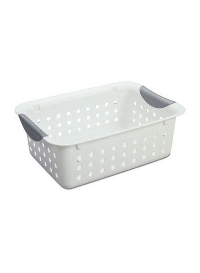 Sterilite Plastic Hollow Basket White 11 x 8 x 4 inchesinch
