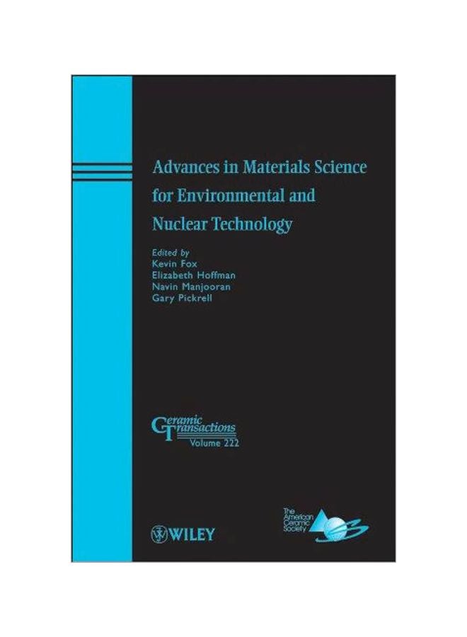 Advances In Materials Science For Environmental And Nuclear Technology Hardcover English - 21-Sep-10 