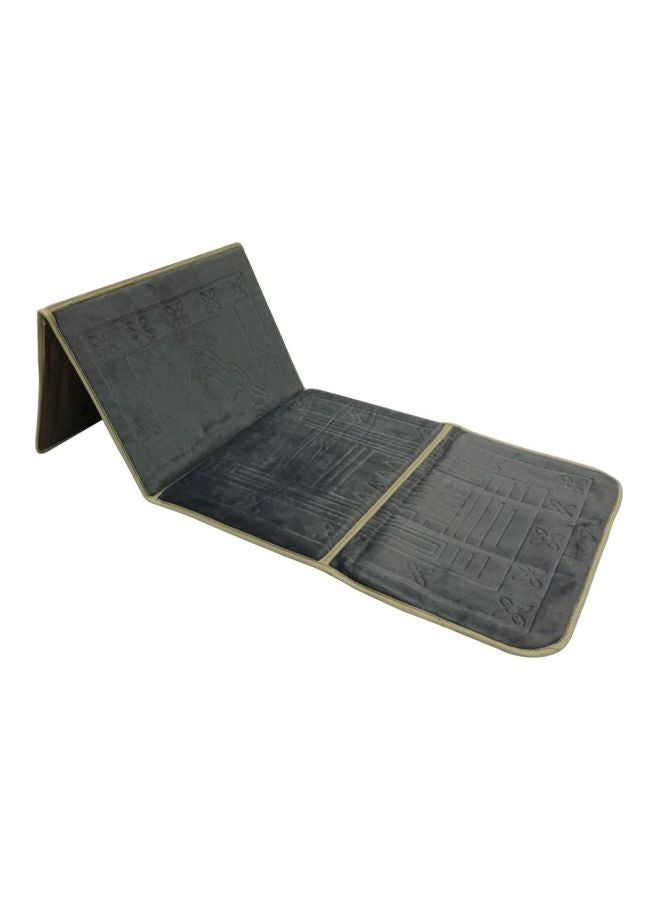 2-In-1 Foldable Prayer Mat And Backrest Brown 114x54cm 