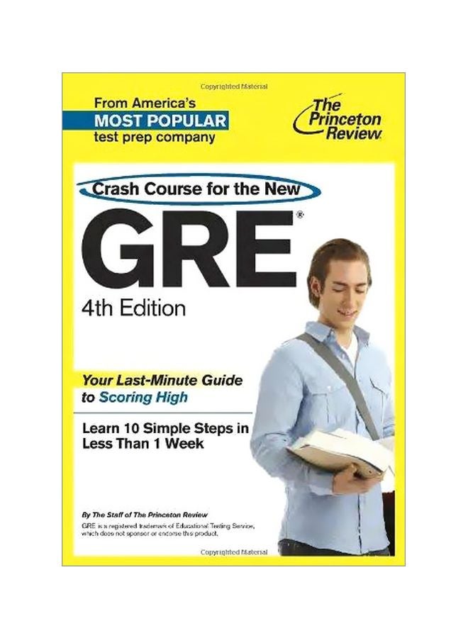 Crash Course For The New Gre Paperback English by Princeton Review - 15-Aug-11 