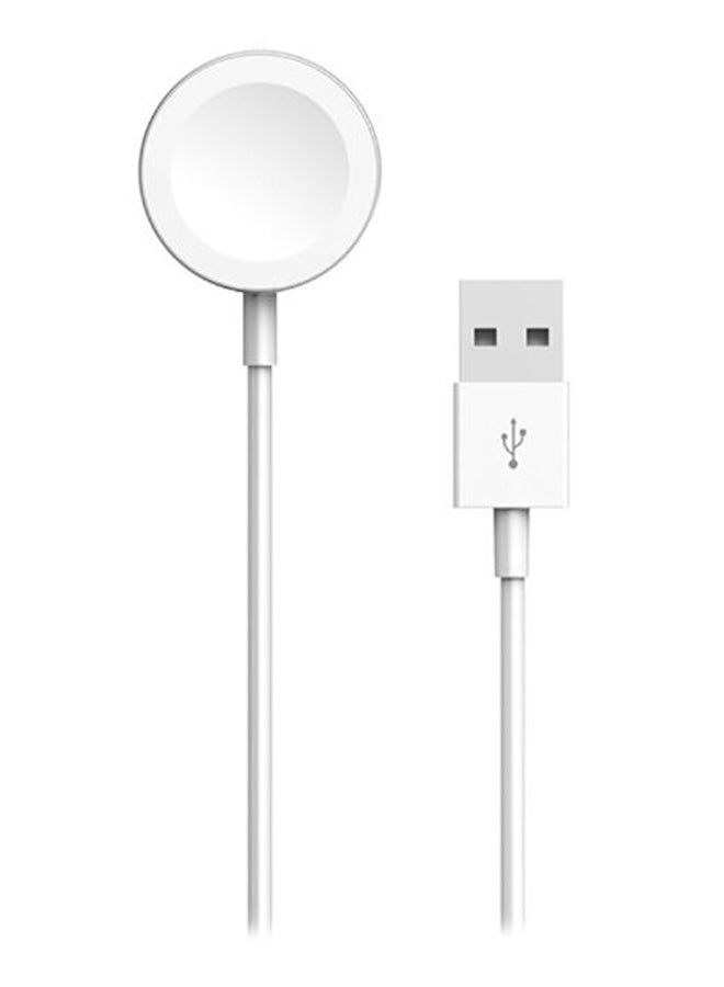 Magnetic Charging Cable For Apple Watch White/Silver - Image 2