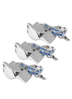 3-Piece Coach Whistle Set With Lanyards Referee