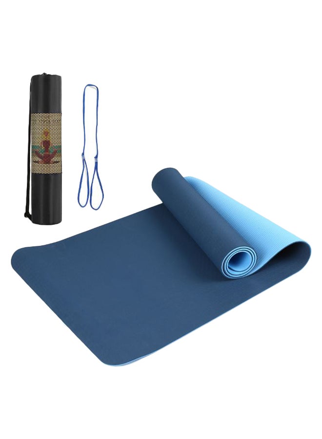 بساط يوغا غير منزلق مع حقيبة تخزين بحمّالة للحمل هدية 72 x 24بوصة - Image 1