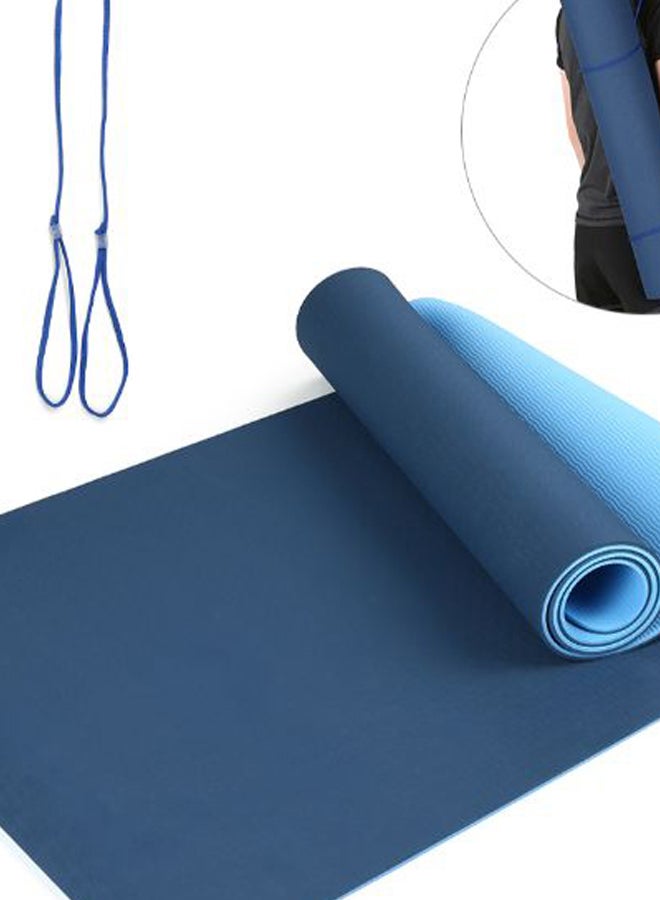 بساط يوغا غير منزلق مع حقيبة تخزين بحمّالة للحمل هدية 72 x 24بوصة - Image 2