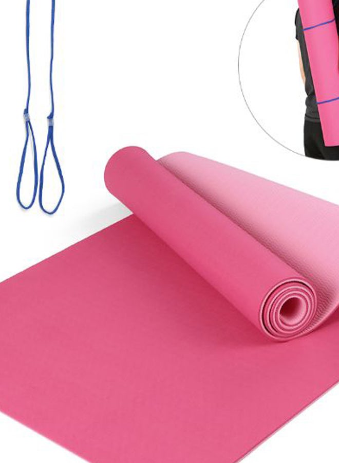 بساط يوغا غير منزلق مع حقيبة تخزين بحمّالة للحمل هدية 72 x 24بوصة - Image 2