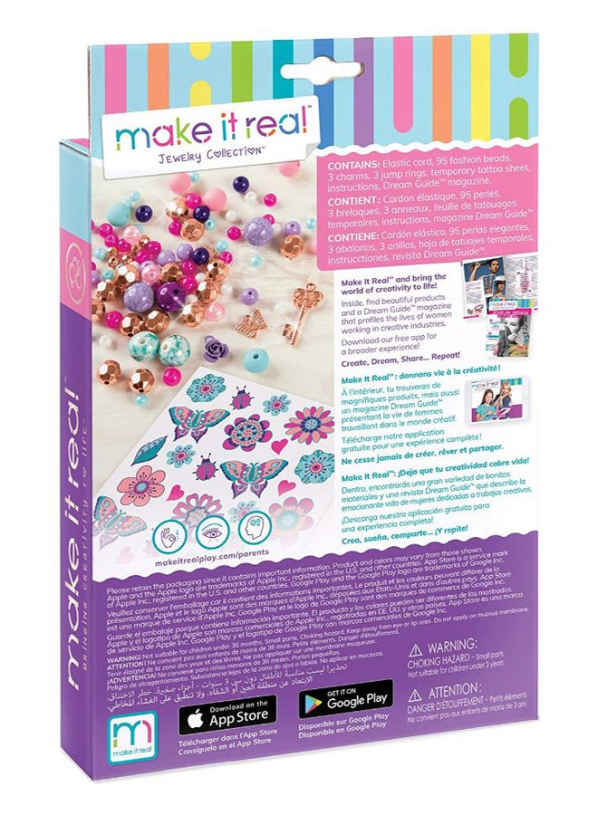 ميك إت ريل طقم أساور بيدازلد بتصميمات مبتكرة جذابة مزينة بحلي - Image 2