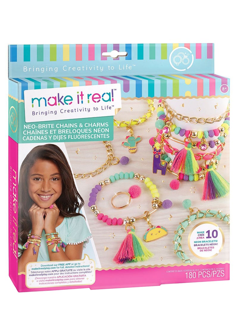 Make It Real Neo-Brite Chains And Charm Set  - Image 1