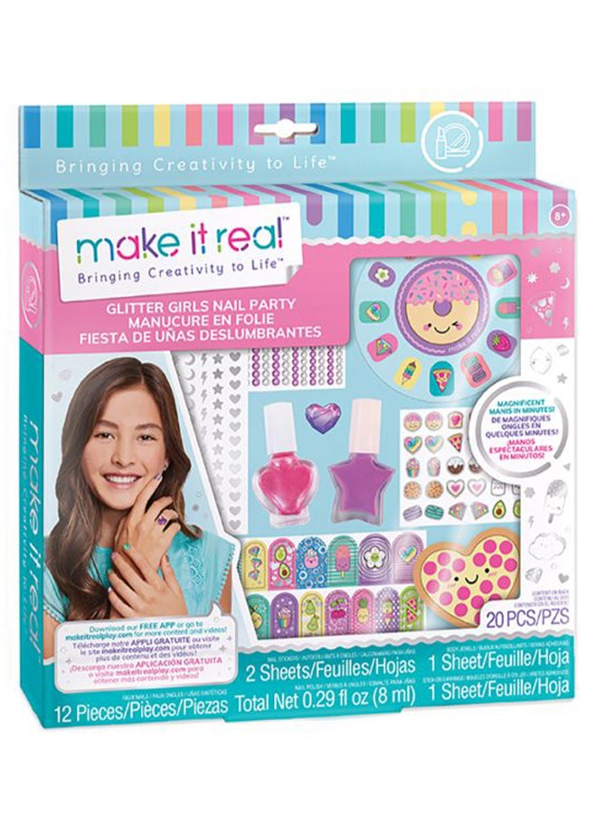 Make It Real Glitter Nail Art Set  - Image 1