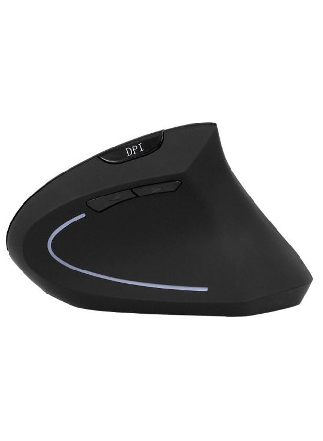 Vertical Ergonomic Design Optical Mice For Laptop PC MacBook Black - Image 1