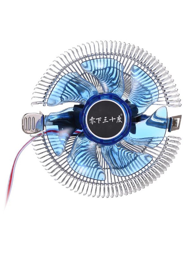Generic Hydraulic CPU Cooling Radiator For Intel Core AMD Sempron Silver/Blue  - Image 1