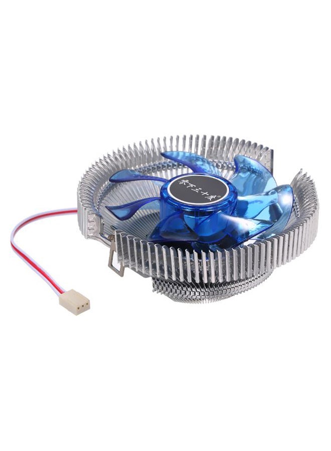 Generic Hydraulic CPU Cooling Radiator For Intel Core AMD Sempron Silver/Blue  - Image 2