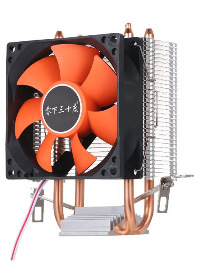 Generic Hydraulic Heatsink Cooler Silver/Orange/Black  - Image 1