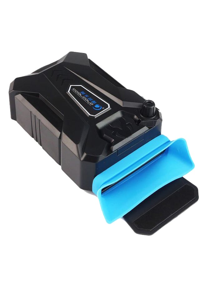COOLCOLD - Portable Air Extracting Fan Radiator Black/Blue - Image 1