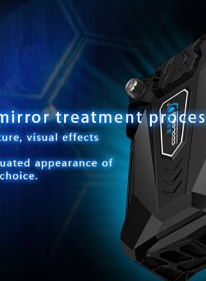 COOLCOLD - Portable Air Extracting Fan Radiator Black/Blue - Image 1