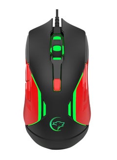 YWYT G837 Optical Wired Gaming Mouse Black/Red/Green  - Image 1