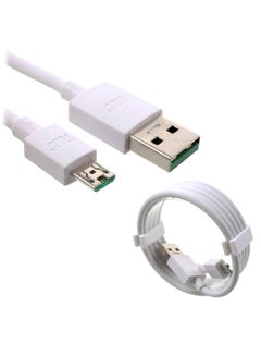 Vooc 7-Pin Micro USB Data Sync And Charging Cable White