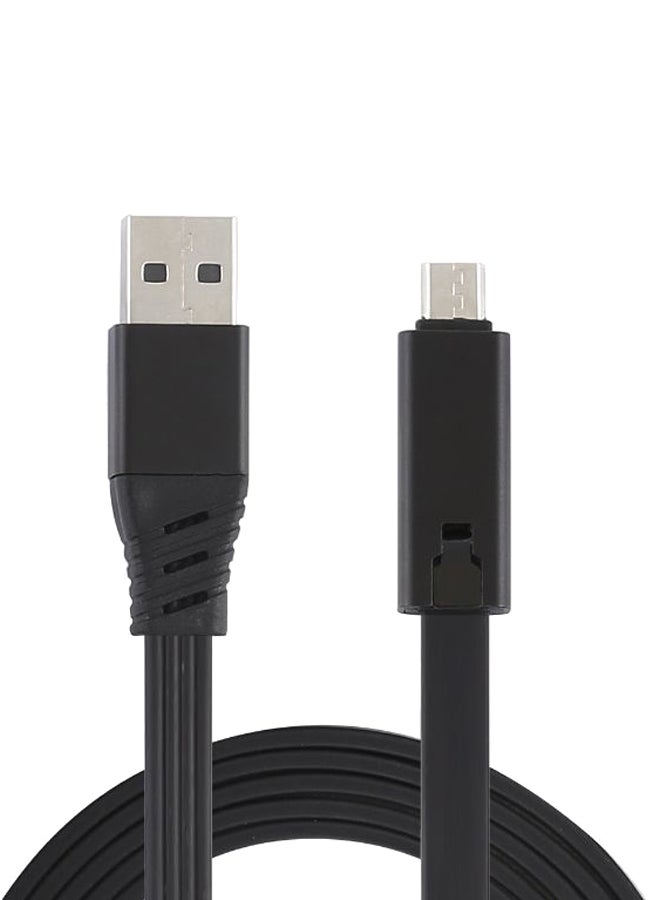 Noddle Style USB To Micro USB Data Sync Charging Cable Black/Silver - Image 2