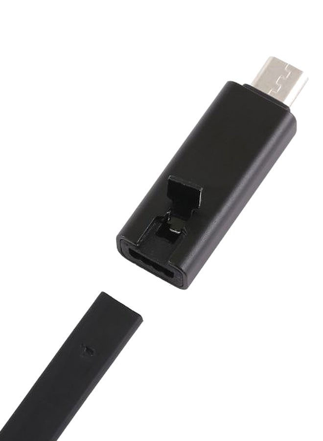 Noddle Style USB To Micro USB Data Sync Charging Cable Black/Silver - Image 3