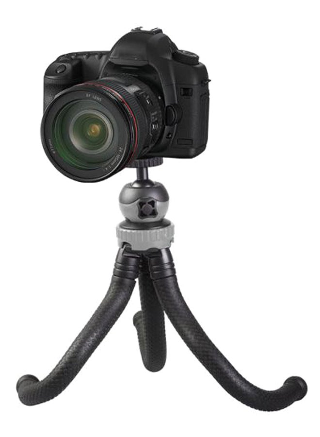 Flexible Octopus Tripod With 360° Ball Head Phone Holder Black/Red - Image 2