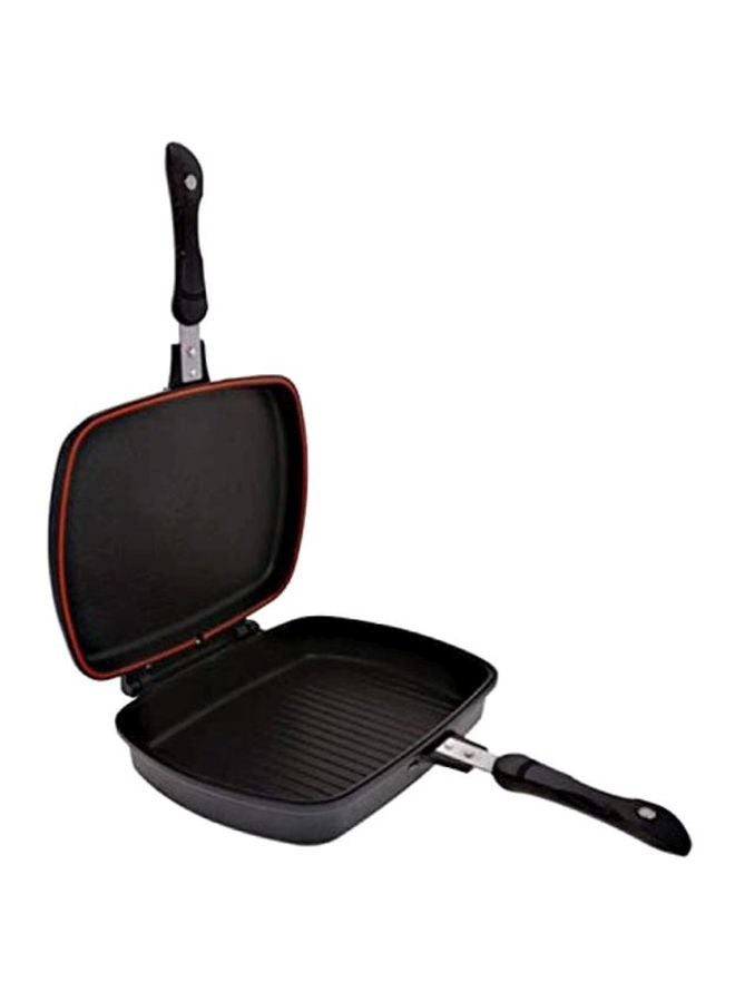 Aluminum Double Grill Pan Black 