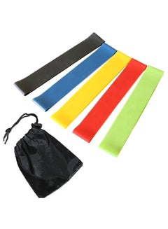 Kanteen Store 5-Piece Fitness Exercise Resistance Band Set With Bag  - Image 1