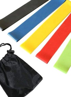 Kanteen Store 5-Piece Fitness Exercise Resistance Band Set With Bag  - Image 2