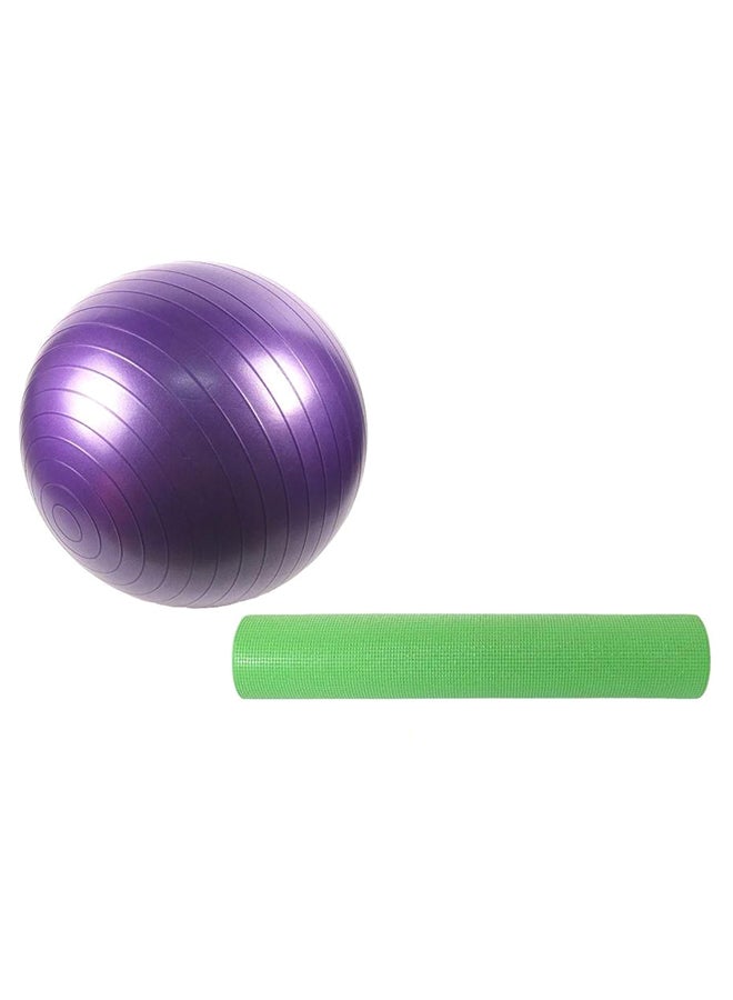 Generic Yoga Swiss Ball With Mat 85cm  - Image 1