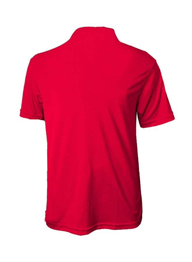 SANTHOME - All Day Fresh Polo T-Shirt Red - Image 1