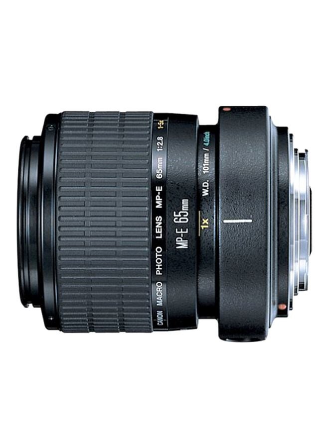 عدسة ماكرو MP-E ببعد بؤري 65 مم وعدد بؤري F/2.8 لكاميرات كانون ذات العدسة الأحادية العاكسة أسود