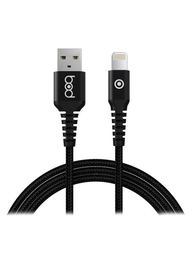BOD Lightning Data Sync And Charging Cable Black - Image 1