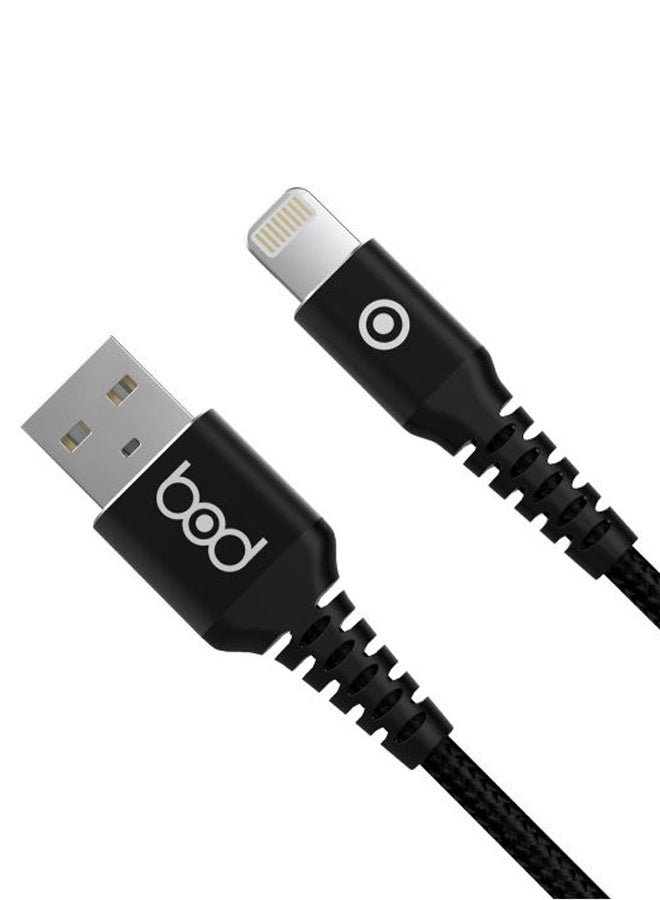 BOD Lightning Data Sync And Charging Cable Black - Image 2