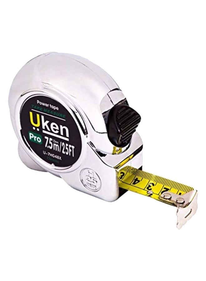 Uken Measuring Tape Silver/Black