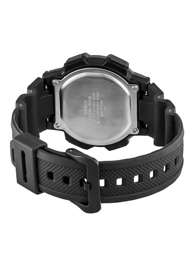 CASIO Men's Youth Series Water Resistant Resin Digital Watch AE-1000W-1BVDF - 44 mm - Black - Image 2