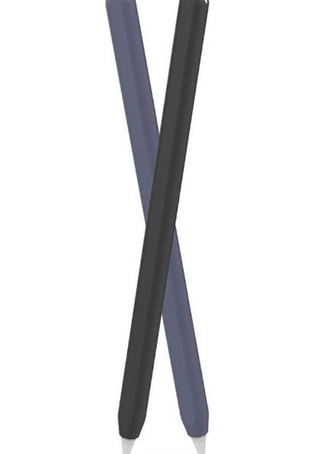 Ahastyle Pack Of 2 Apple Pencil Sleeve Black/Navy Blue - Image 2