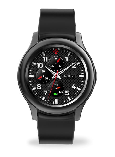 ZeRound3 Smartwatch With Full Round AMOLED Touchscreen Black