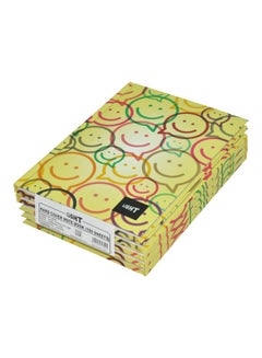 Light 5-Piece A5 Hard Cover Notebook Set Yellow/Red/Green 