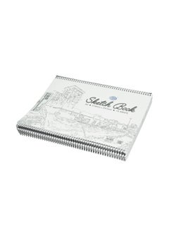 10-Piece Spiral Binding Sketch Book White
