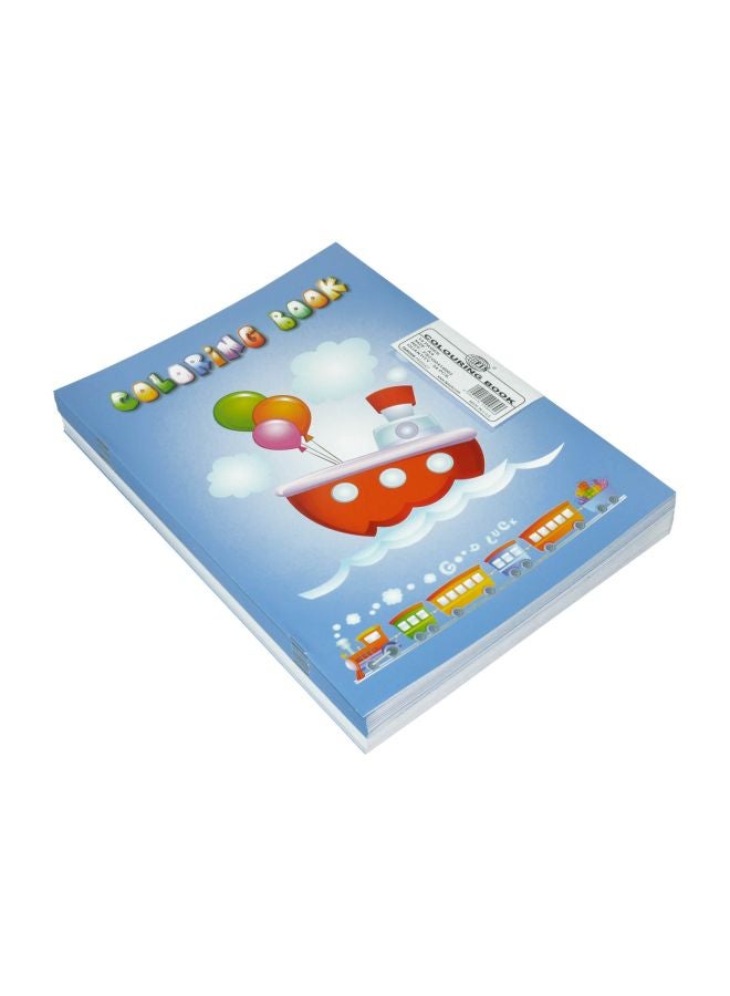 FIS 24-Piece A4 Coloring Books Multicolour
